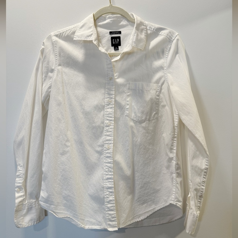 GAP “Perfect Shirt” in 80s Superfine Poplin - Size S, 100% Cotton